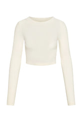 Hayworth Long Sleeve - Ivory Lightweight Rib