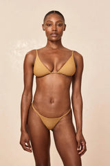 Barbados Bottom - Antique Gold Lurex Rib