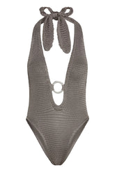 Montego Bodysuit - Steel Treble Knit