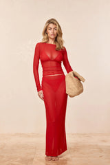 Fontelina Skirt - Chili Pepper Mesh