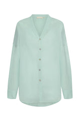 Barcelona Tunic - Light Slate Crinkle Linen