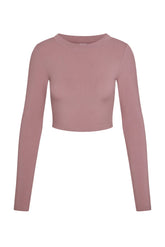 Hayworth Long Sleeve - Mauve Lightweight Rib