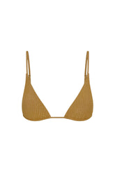 Kauai Top - Antique Gold Lurex Rib