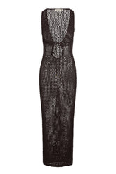 Monte Carlo Tie Dress - Espresso Petit Crochet