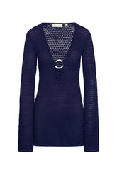 Montego Mini Dress - Midnight Lace Crochet