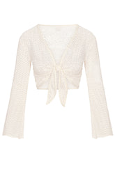 St. Barth's Top - Ivory Crochet