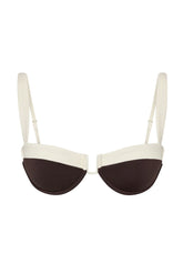 Cala Roja Top - Espresso/Ivory