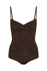 Bordeaux One Piece Full Coverage - Espresso