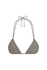 Hanalei Top - Steel Lurex Rib