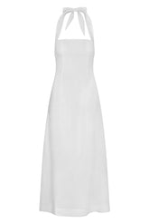 Montserrat Dress - White Linen