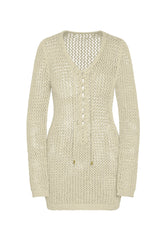 Corossol Mini Dress - Ivory Petit Crochet
