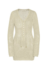Corossol Mini Dress - Ivory Petit Crochet