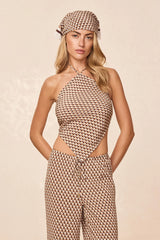 Prato Top - Husk Geo Silk