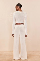 Belize Pant Open Knit - Ivory