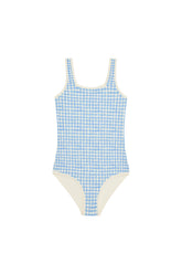 Corfu One Piece Kids - Sky Gingham