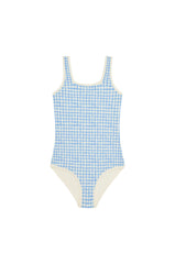 Corfu One Piece Kids - Sky Gingham