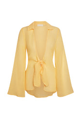 Grenada Tunic - Honey Crinkle Linen