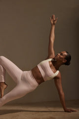 Acadia Legging - Heather Powder Pink