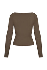 Paddington Long Sleeve - Stone Lightweight Rib