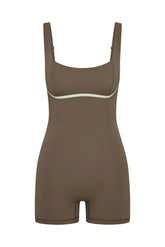 Zion Romper - Stone/Ivory Jersey