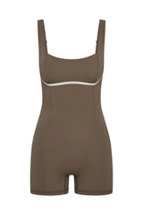 Zion Romper - Stone/Ivory Jersey