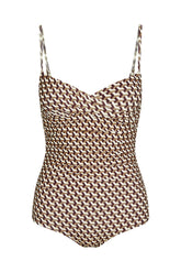 Bordeaux One Piece Full Coverage - Husk Geo