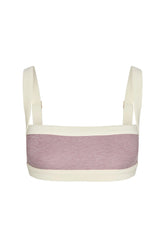 Outpost Bra - Heather Mauve/Ivory