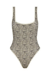 Corfu One Piece - Black Gingham