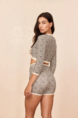 Santa Cruz Short Colorblock - Black Gingham