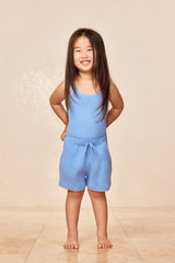 Tuscany Short Kids - Azure Crinkle