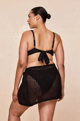 Santa Marta Sarong - Black Petit Crochet