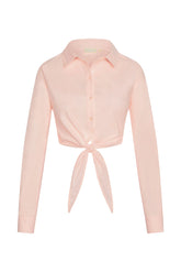 La Jolla Tie Shirt - Powder Pink