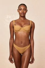 Byron Bottom - Antique Gold Lurex Rib