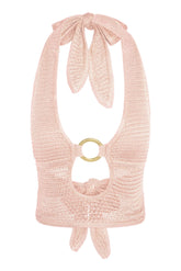 Miami Top - Powder Pink Treble Knit
