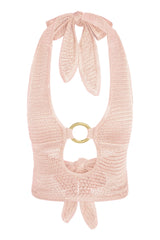 Miami Top - Powder Pink Treble Knit