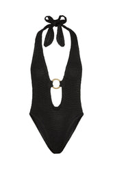 Montego Bodysuit - Black Treble Knit