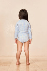Bondi Rashguard Kids - Sky Gingham