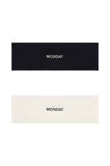 Monday Headband Set - Black/Ivory