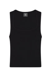 Tash Tank Long - Black Lightweight Rib