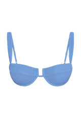Cala Roja Top - Azure Crinkle