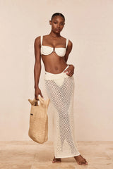 Cape May Skirt - Ivory Crochet