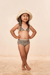 Palma Top & Seychelles Bottom Set - Black Gingham