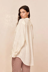 La Jolla Linen Shirt - Ivory Linen