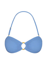 Costa Rica Top - Azure Crinkle