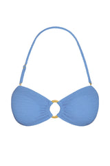 Costa Rica Top - Azure Crinkle