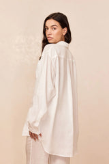 La Jolla Linen Shirt - White Linen