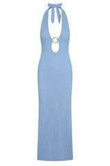 Montego Halter Dress - Sky Lace Crochet