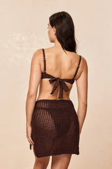 Santa Marta Sarong - Espresso Petit Crochet