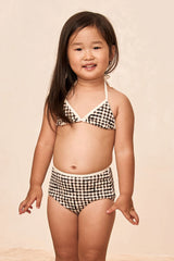 Palma Top & Seychelles Bottom Set - Black Gingham