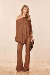 Low Rise Belize Pant - Caramel Treble Knit